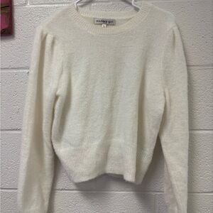 Madden Girl Women's Soft White Sweater